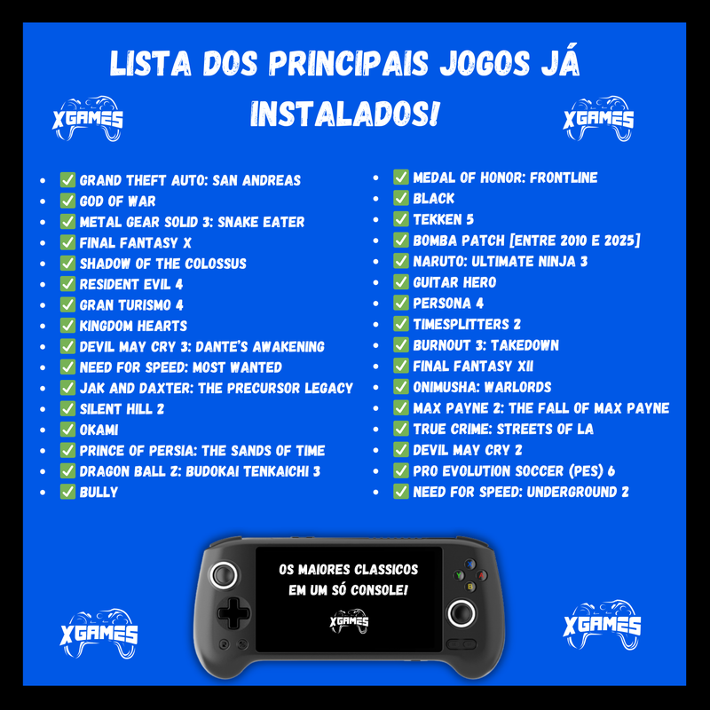 MINI GAME PORTÁTIL - PS2, PS4, PSP, NITENDO, ANDROID, STEAM E VÁRIOS CONSOLES INTEGRADO [ULTIMAS UNIDADES] 🔥